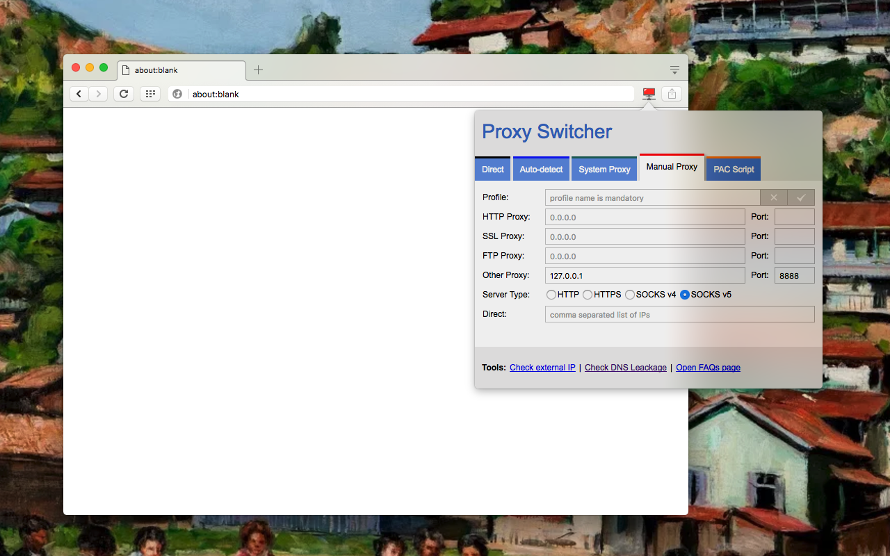 Proxy Switcher and Manager插图