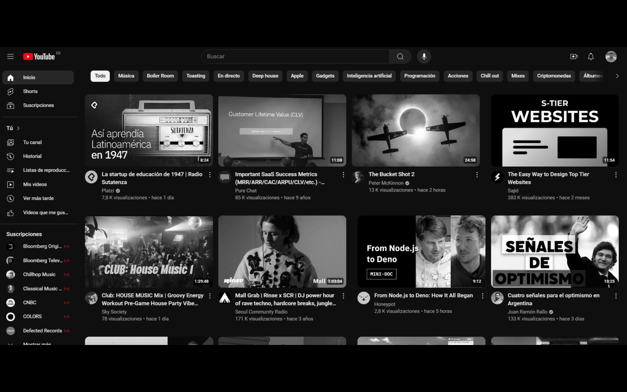 YouTube 黑白滤镜插图