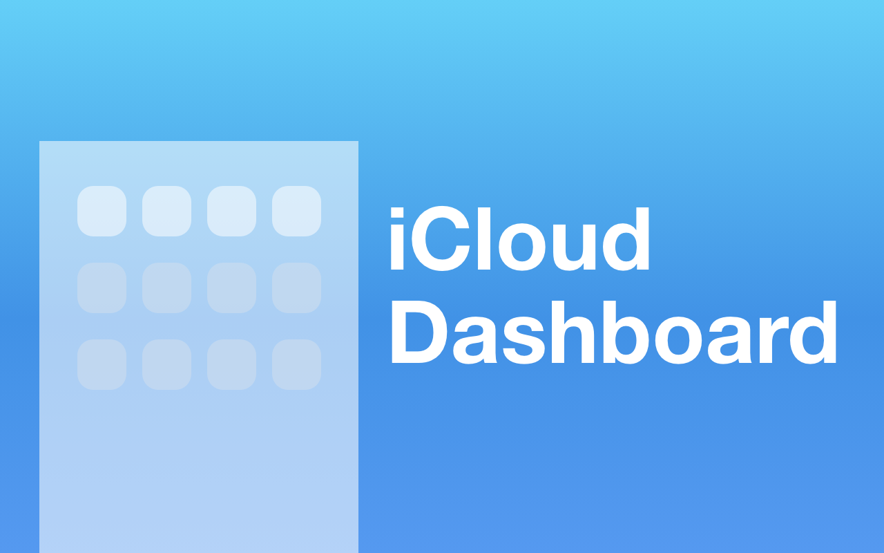 iCloud 仪表板插图
