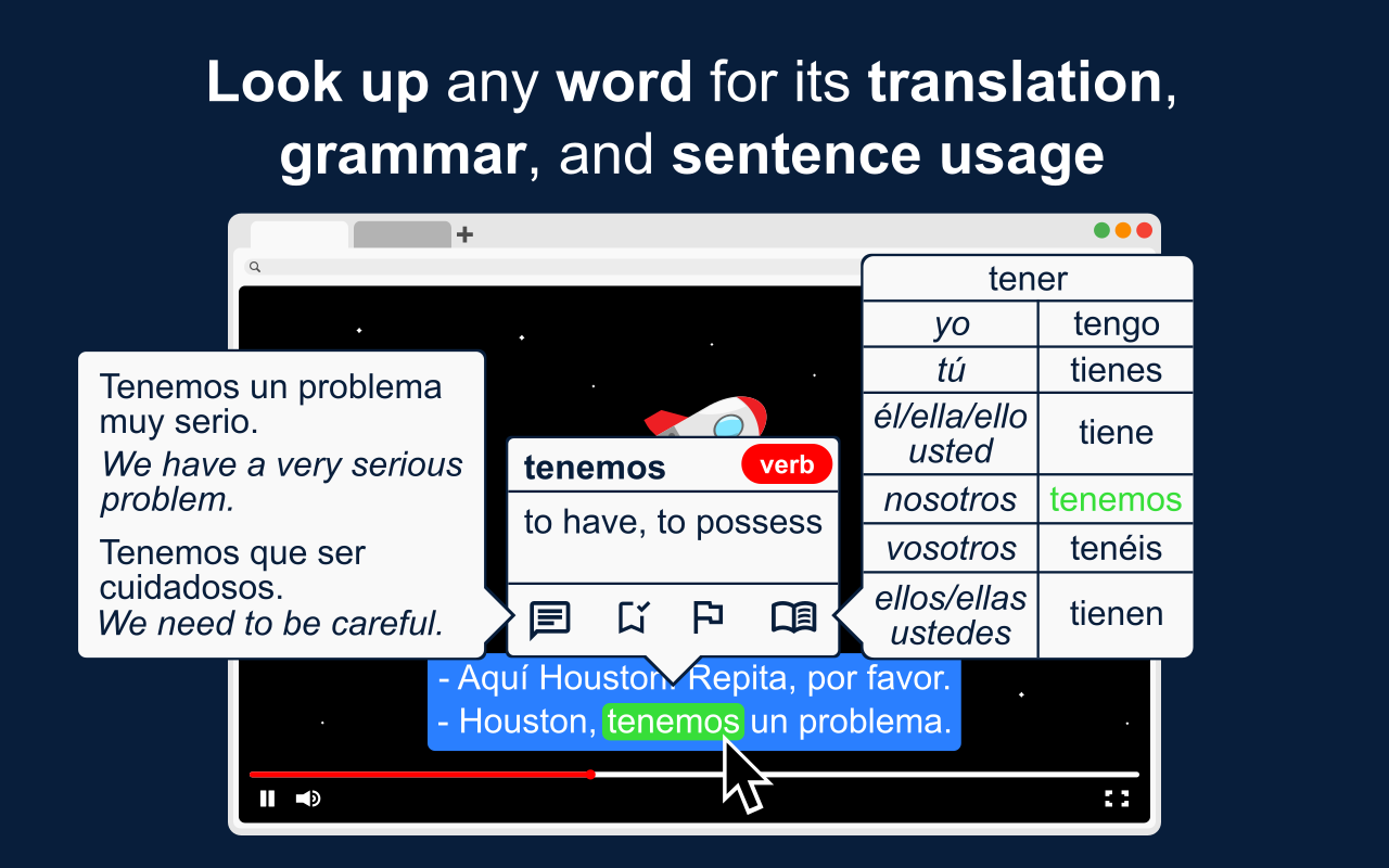 Sabi - Language Learning with Netflix, YouTube, Disney+, Prime Video, Viki插图