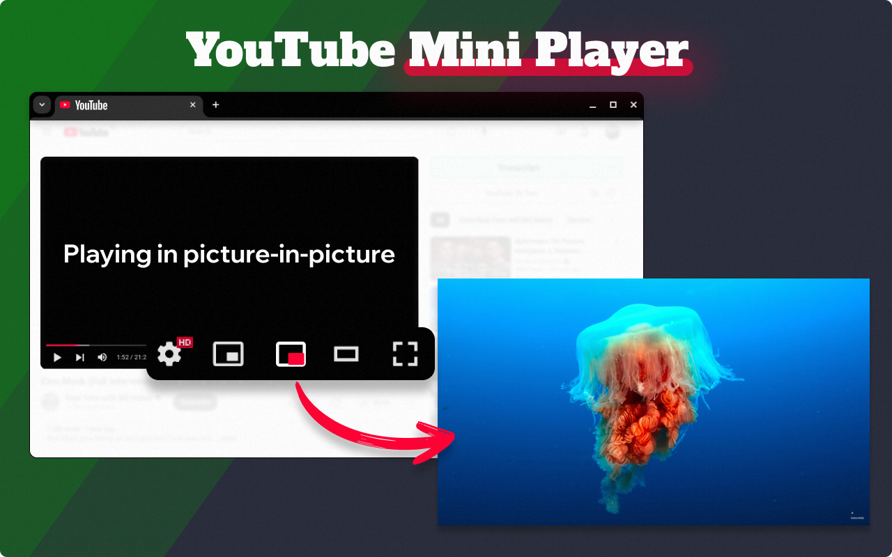 YouTube迷你播放器插图