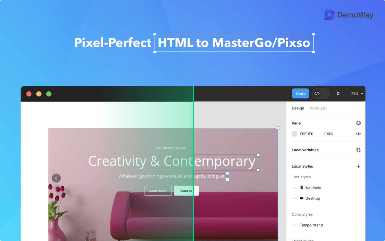 HTML to MasterGo/Pixso 一键将网页导入到 MasterGo/Pixso插图