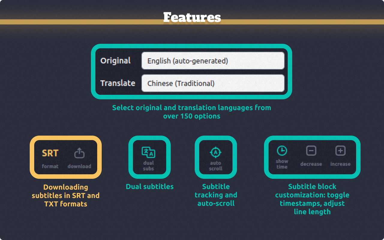 YouTube 字幕下载器插图