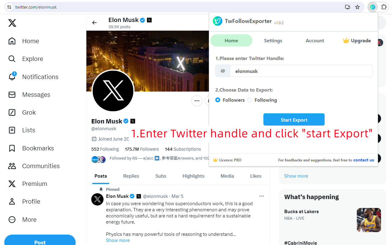 TwFollowExporter - 导出 Twitter 关注者 XTCodeTech插图
