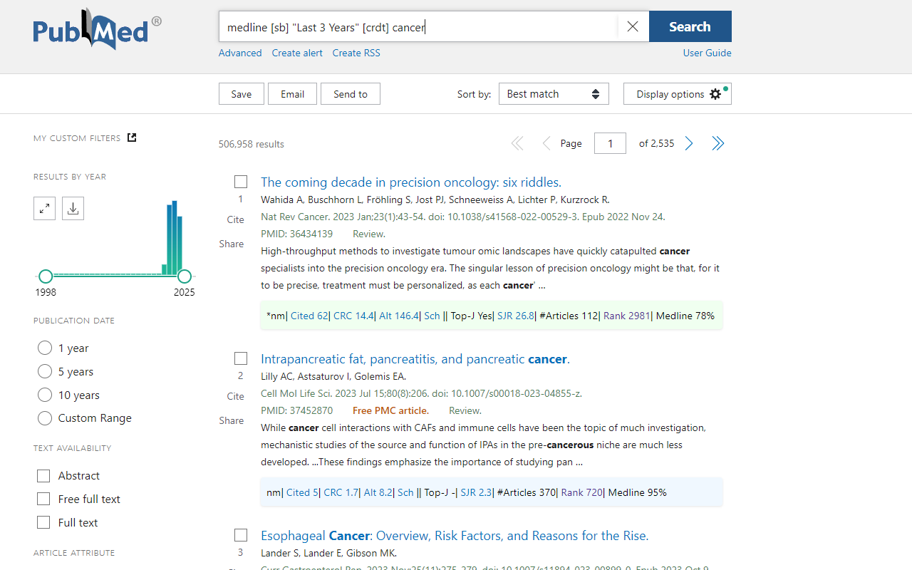 PubMed Citation Bar插图