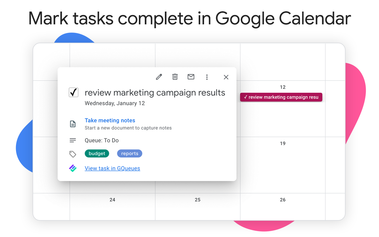GQueues for Google Calendar插图