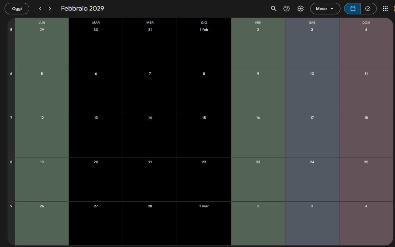 Google Calendar Weekend Highlighter插图