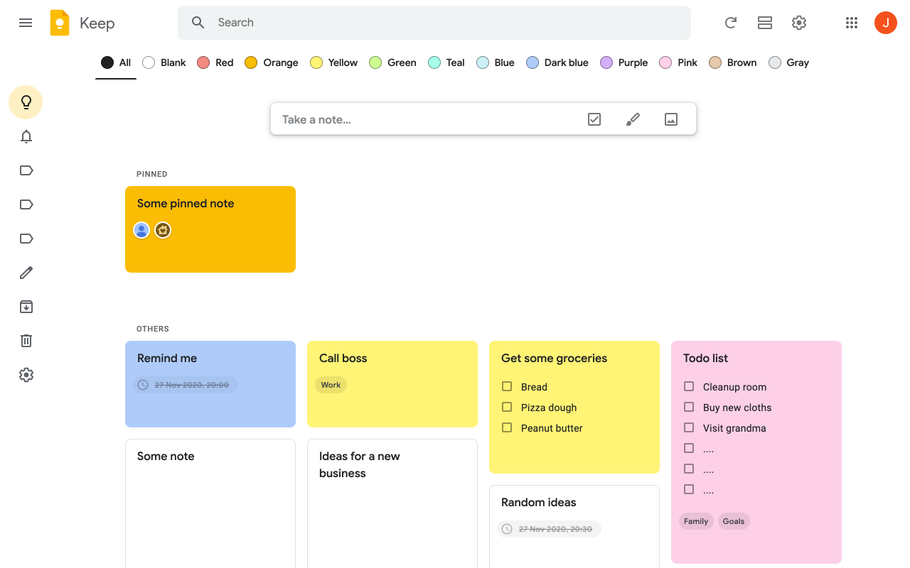 Category Tabs for Google Keep™插图