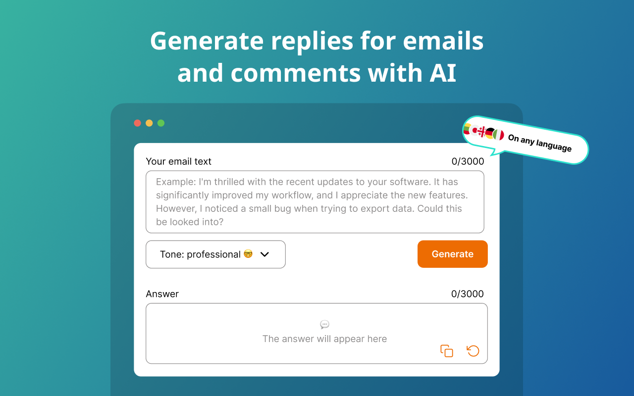 AI 回复生成器 - AI Response Generator插图