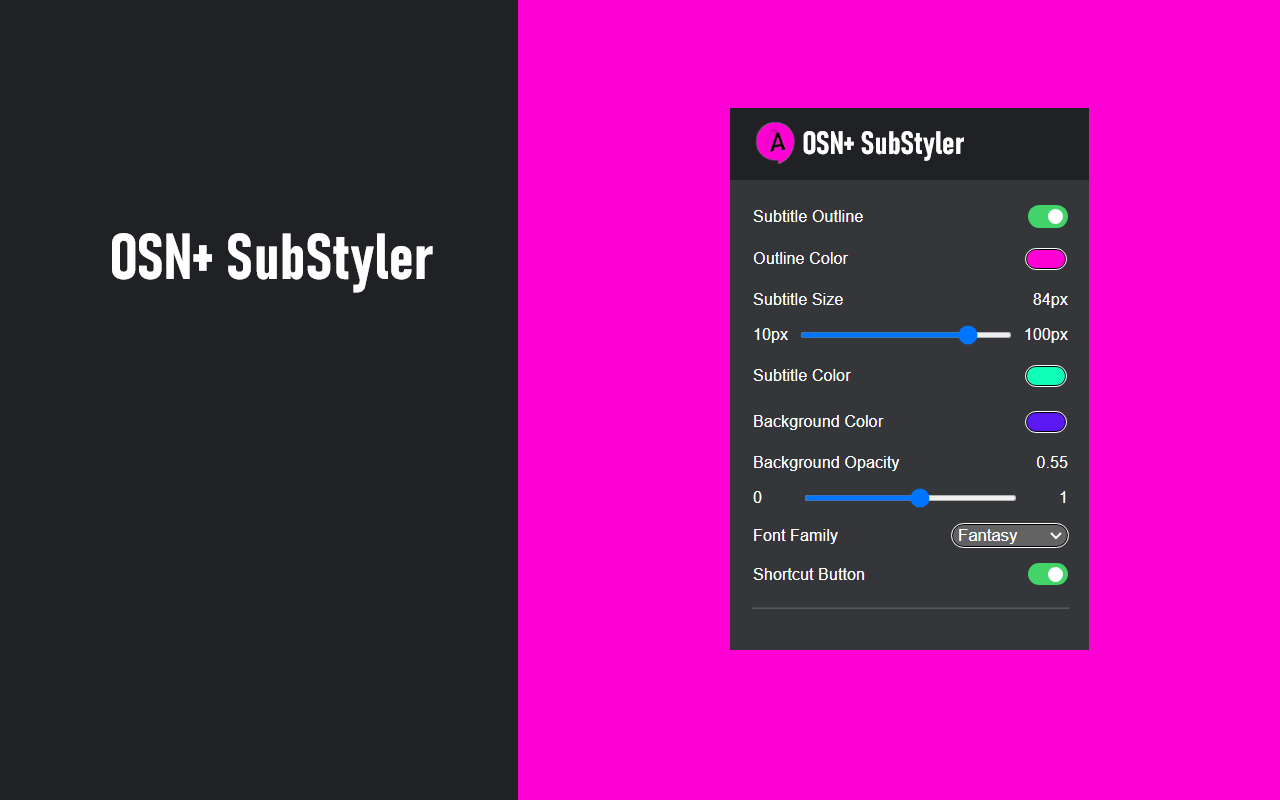 OSN+ SubStyler插图