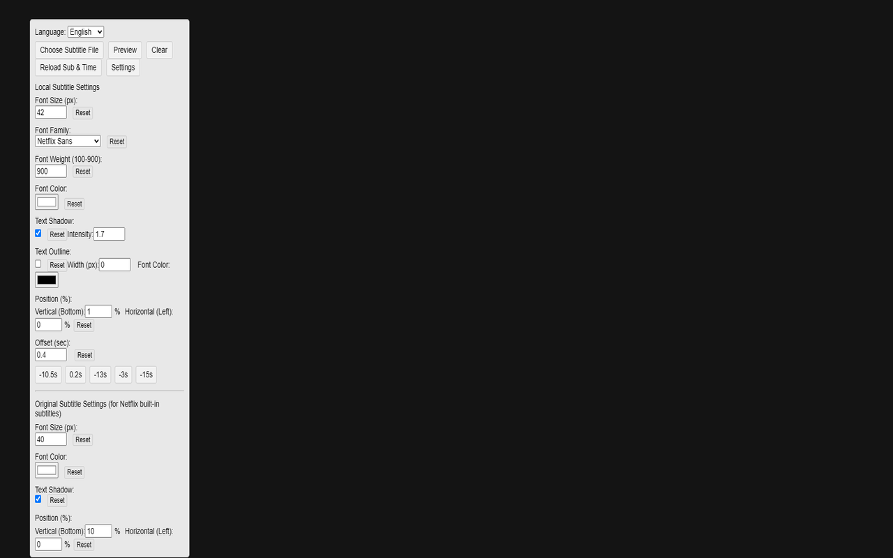 Netflix 挂载本地双语字幕插图