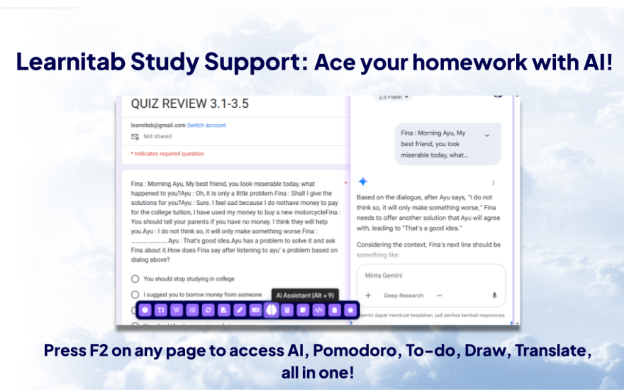 Learnitab – No 1 Productivity Study New Tab, StudyWithMe & Study Helper插图