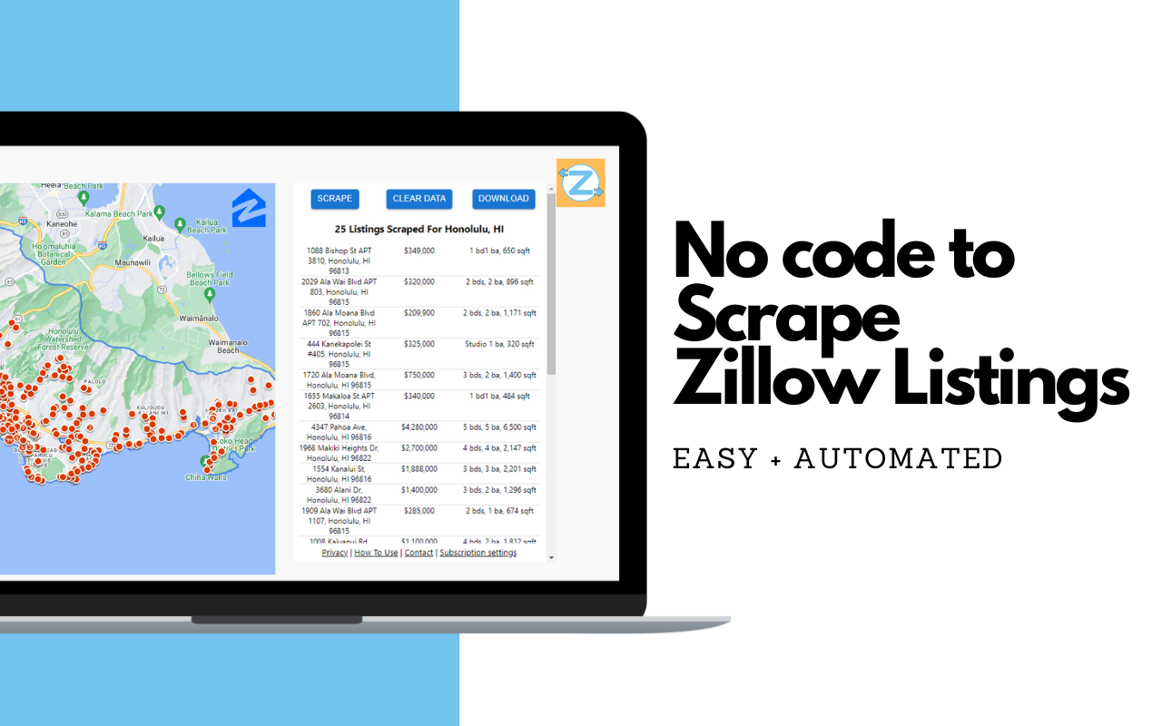 Z Real Estate Scraper for Zillow插图