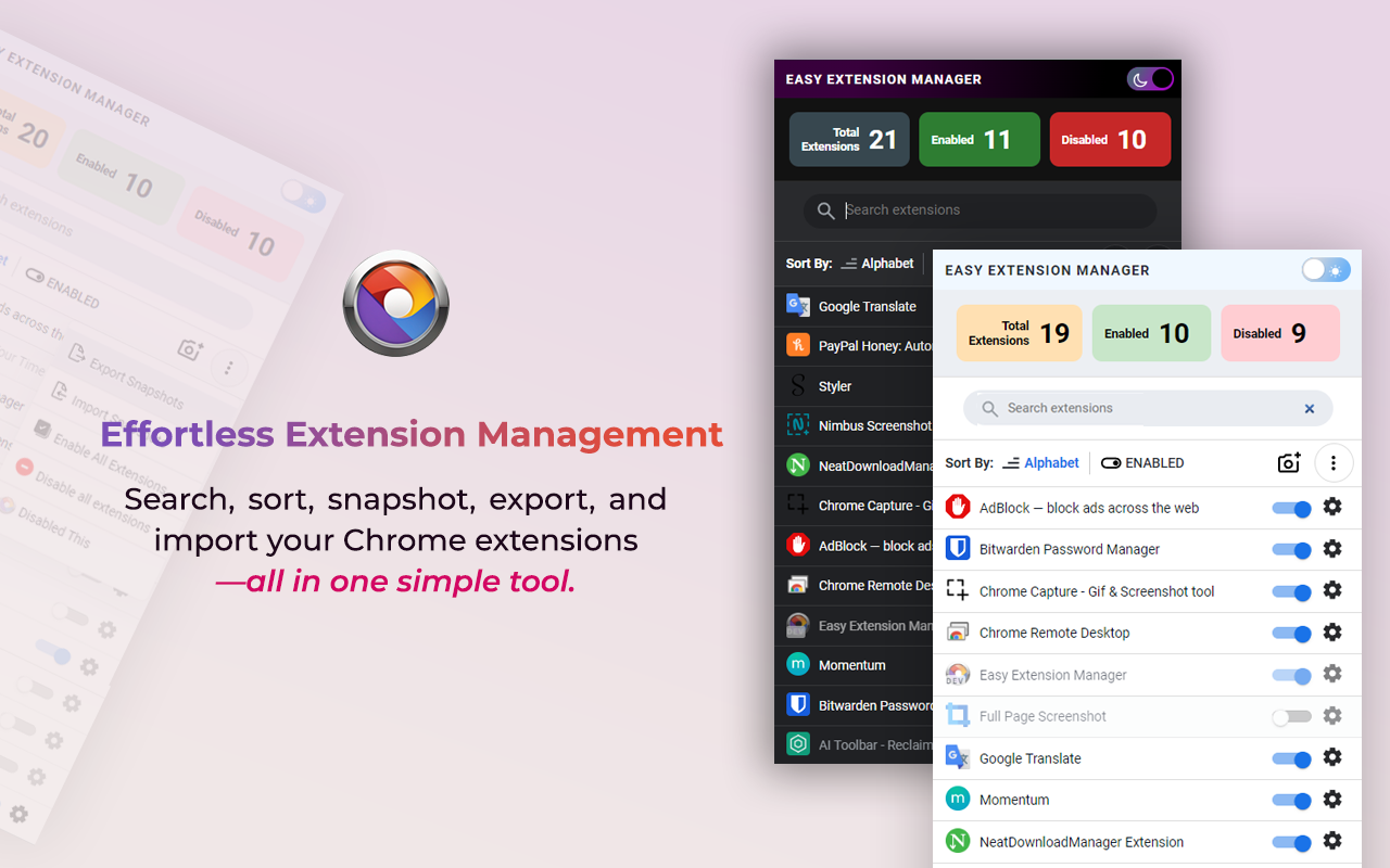 Easy Extension Manager插图