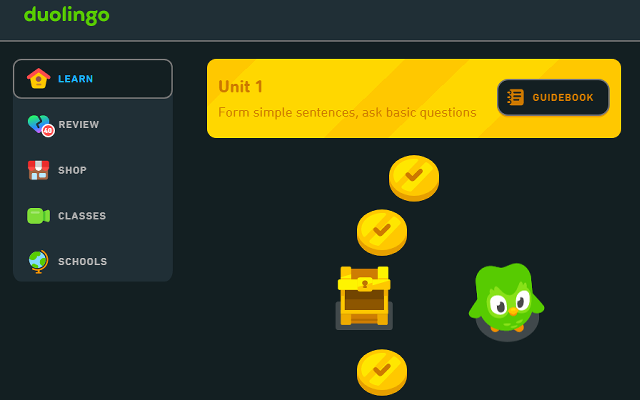 Duolingo Dark Mode插图