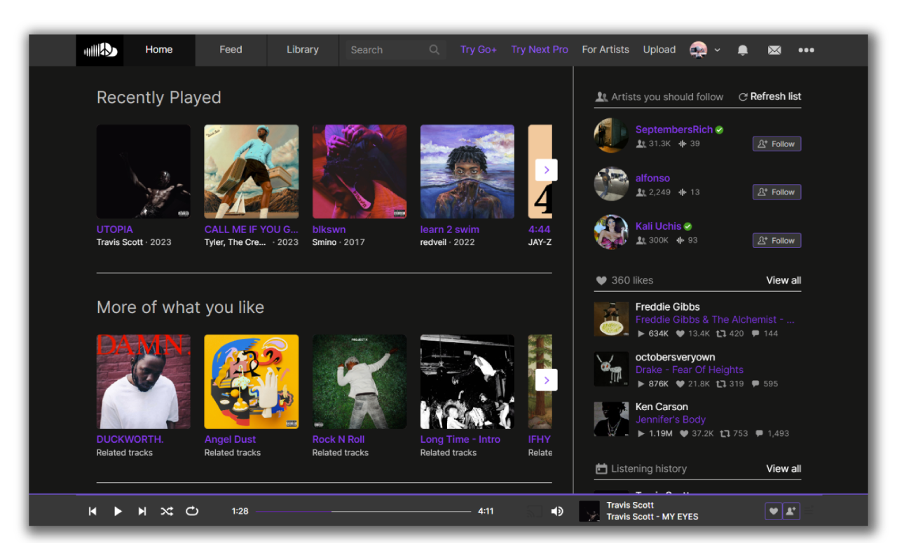 SoundCloud Dark插图