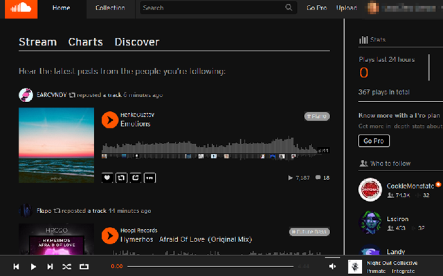 DarkCloud - SoundCloud Dark Mode插图