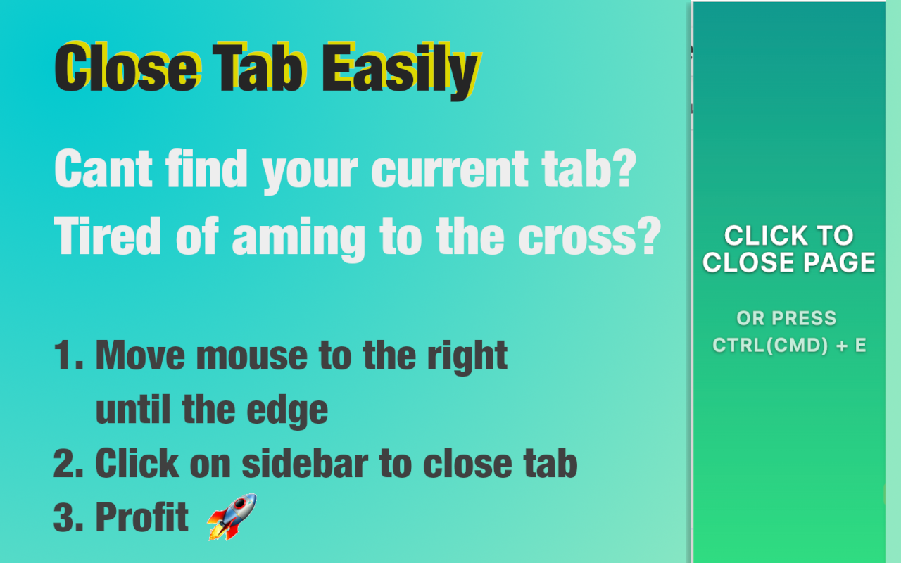 Close Tab Easily插图
