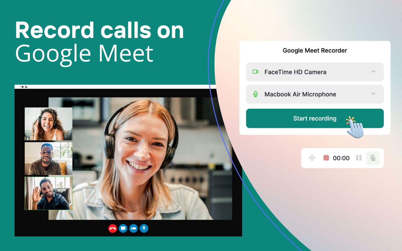 记录 Google Meet - Record Google Meet插图