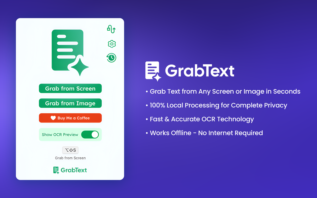 GrabText - Screen & Image OCR插图