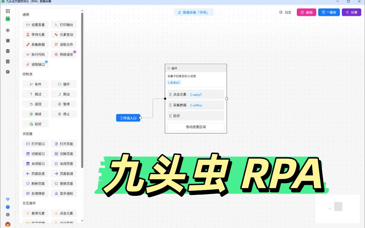 九头虫页面自动化(RPA)数据采集插图 九头虫页面自动化(RPA)数据采集插图