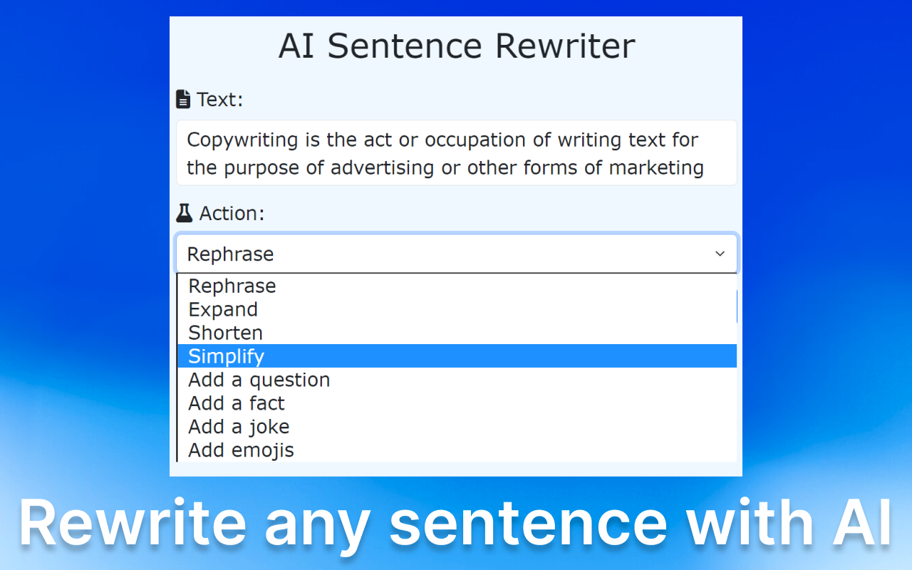 AI句子重写工具 | AI Sentence Rewriter插图 AI句子重写工具 | AI Sentence Rewriter插图