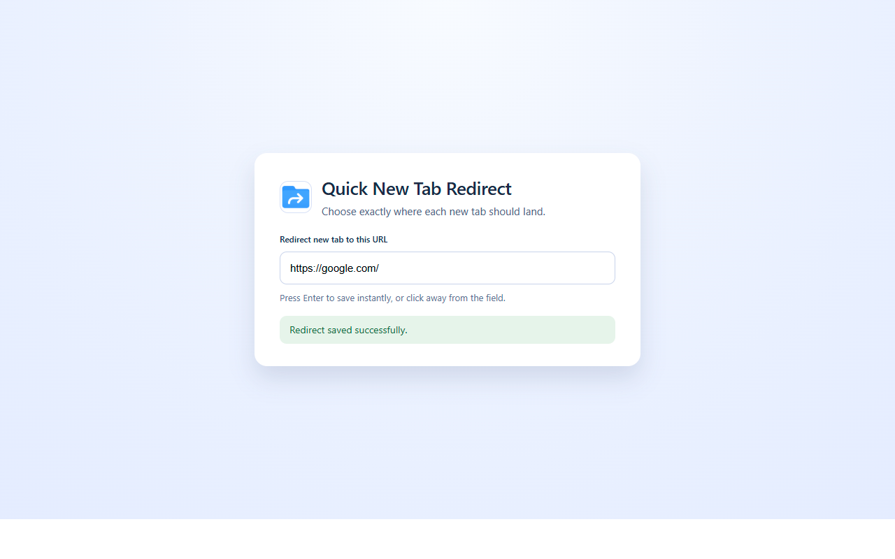 快速新标签重定向插图 快速新标签重定向插图