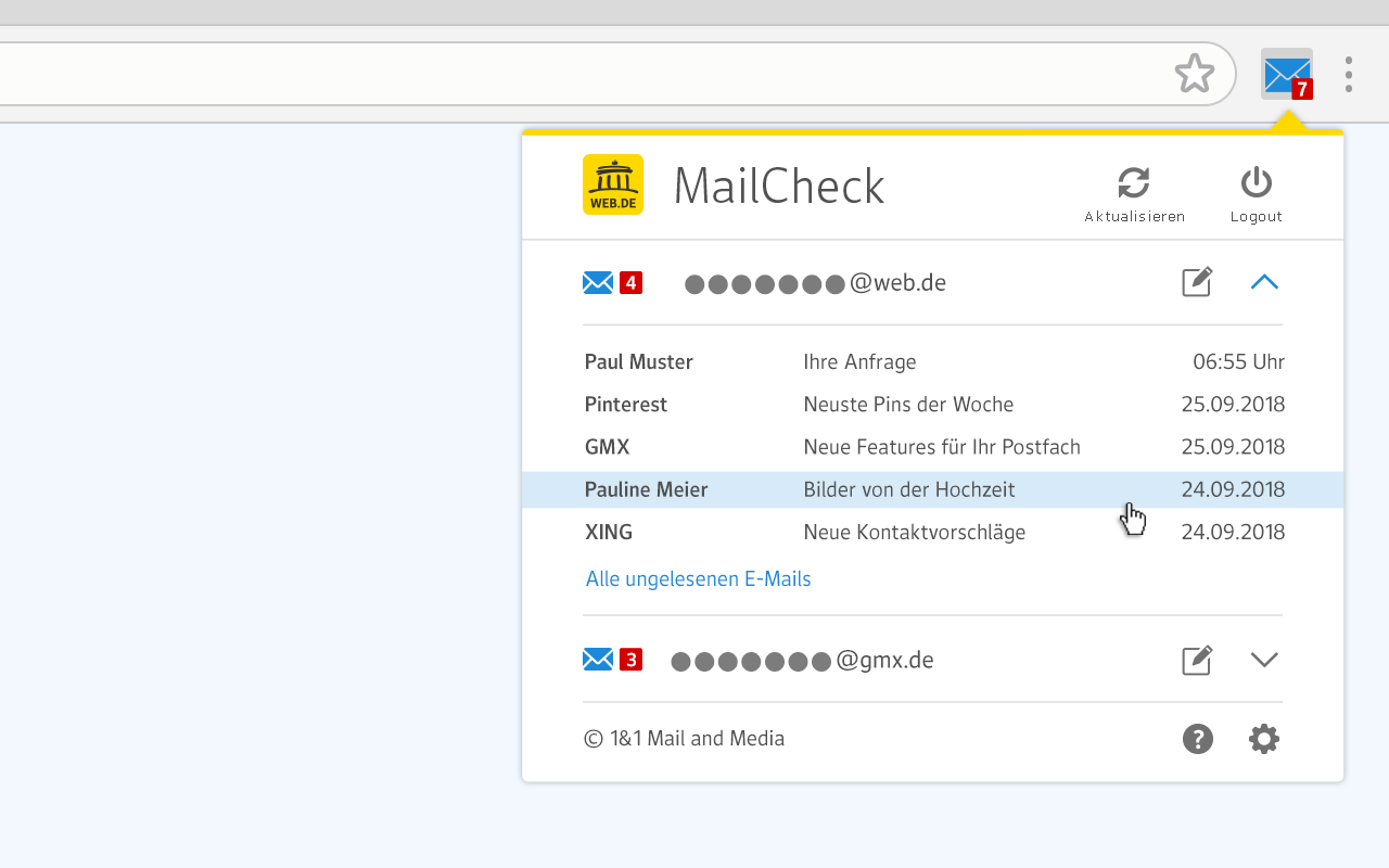 WEB.DE MailCheck插图 WEB.DE MailCheck插图