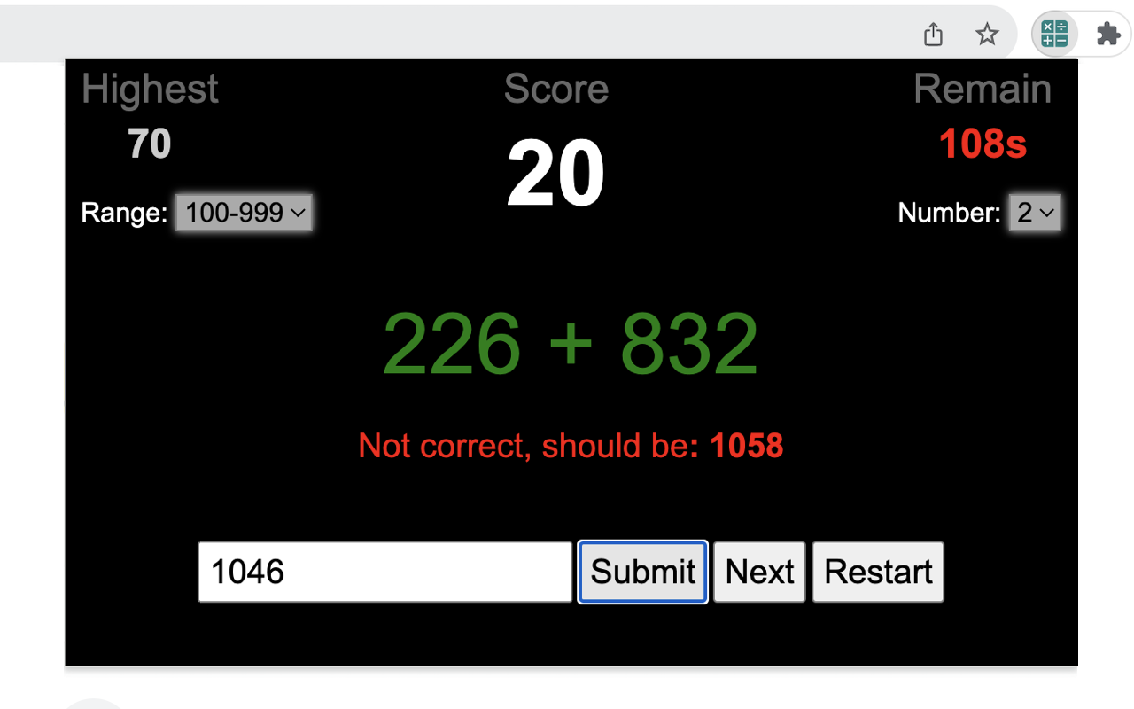 Math Flashcard Game插图 Math Flashcard Game插图