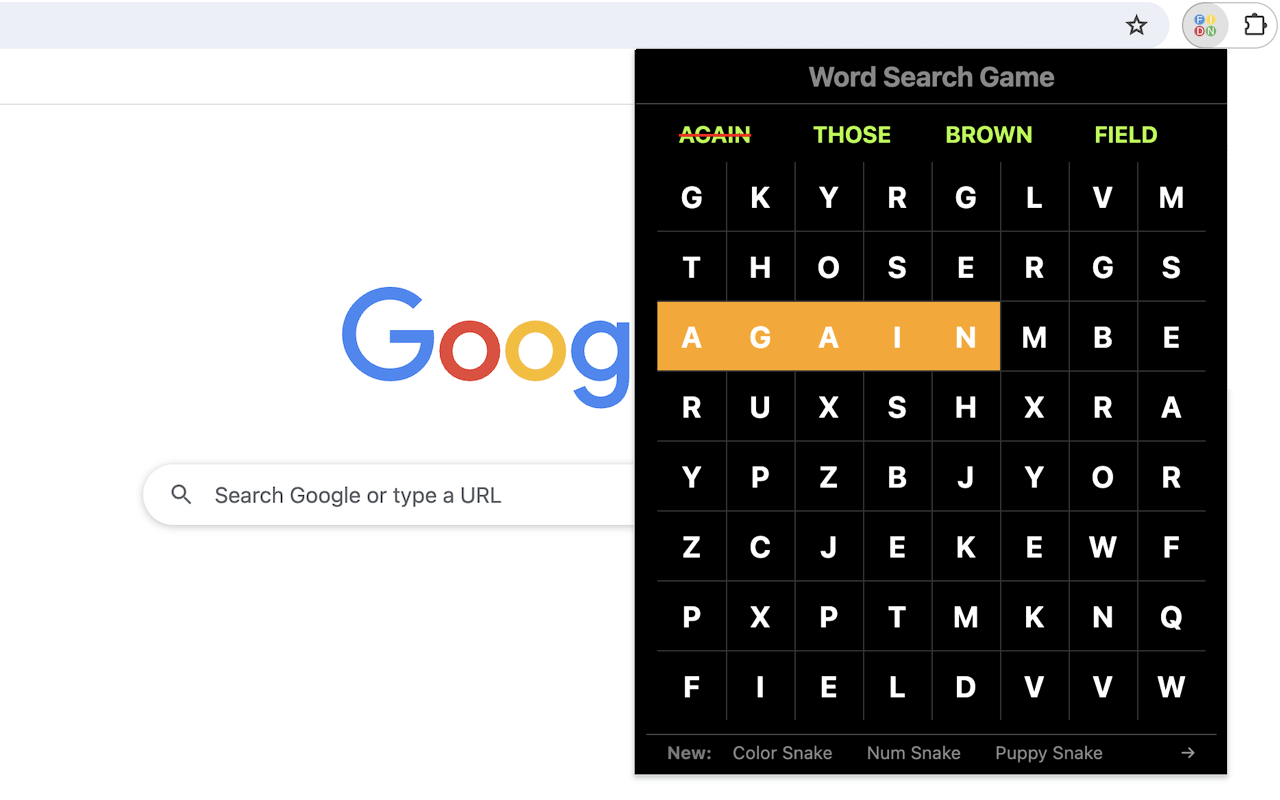 Word Search Game插图 Word Search Game插图