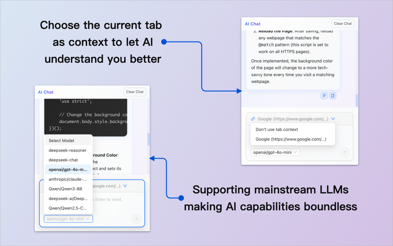 ScriptGenie AI:跟AI对话生成脚本(兼容Tampermonkey篡改猴)插图 ScriptGenie AI:跟AI对话生成脚本(兼容Tampermonkey篡改猴)插图