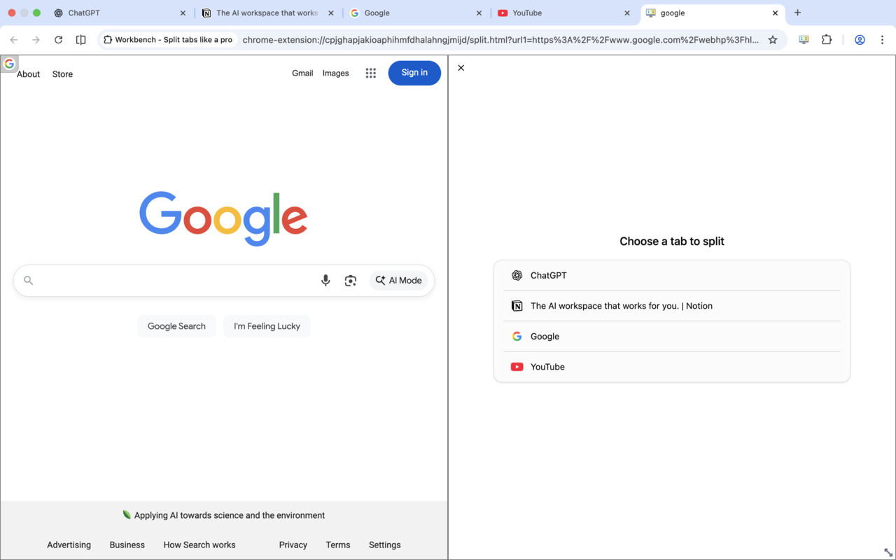 Workbench：像专业人士一样分屏浏览器插图
