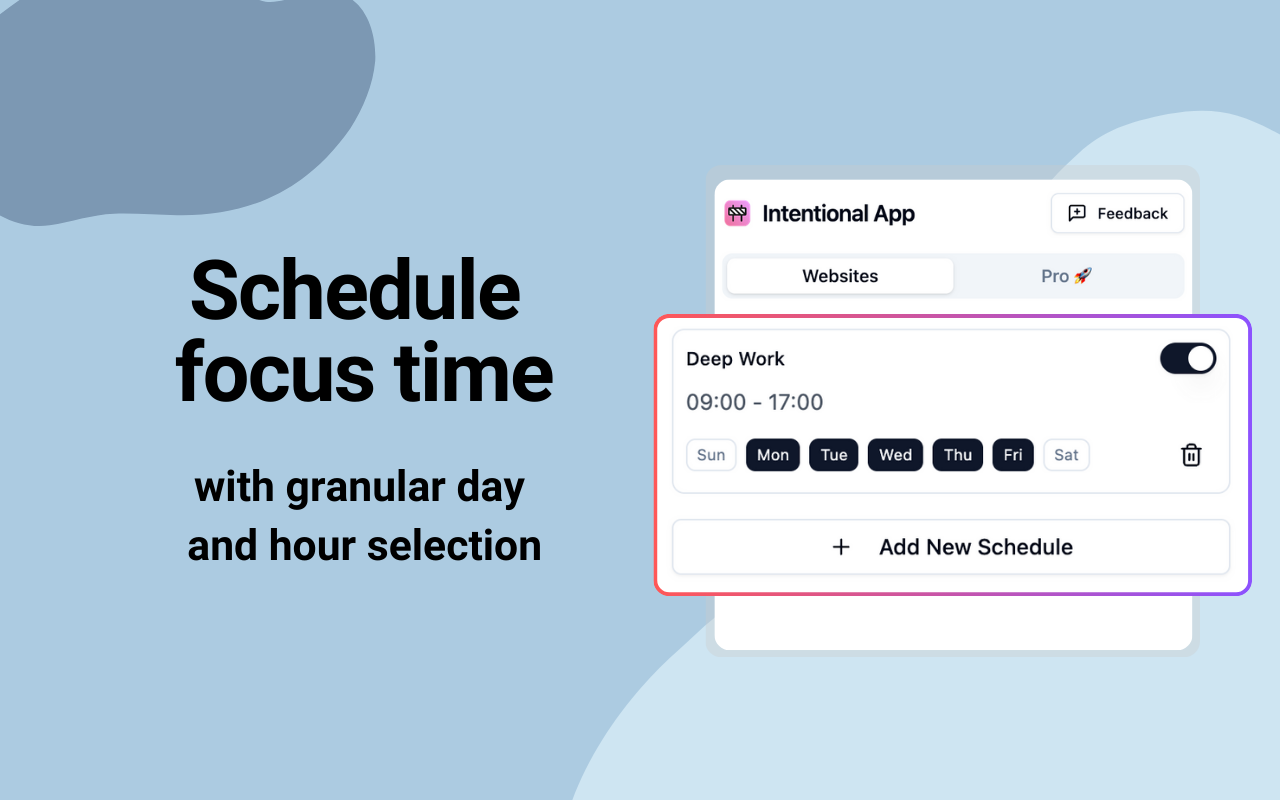 Intentional - Block Distracting Websites插图