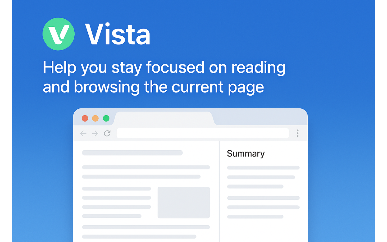 Vista: 链接预览及Ai总结 & 翻译 & 侧边栏助手插图 Vista: 链接预览及Ai总结 & 翻译 & 侧边栏助手插图