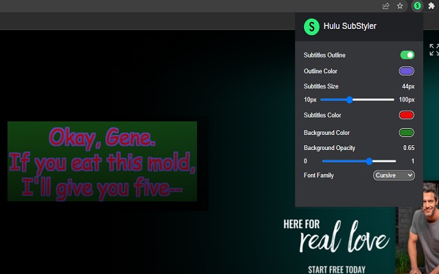 Hulu SubStyler插图
