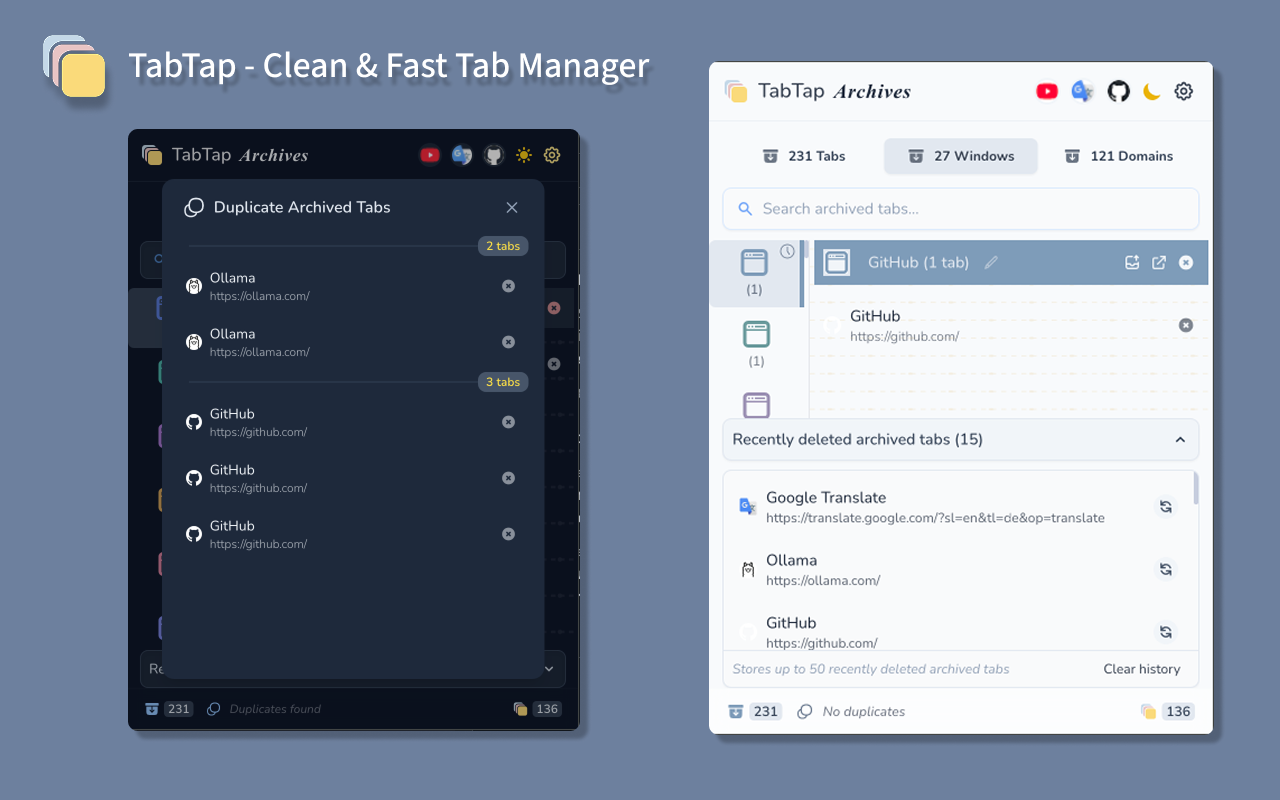 TabTap - Clean & Fast Tab Manager插图