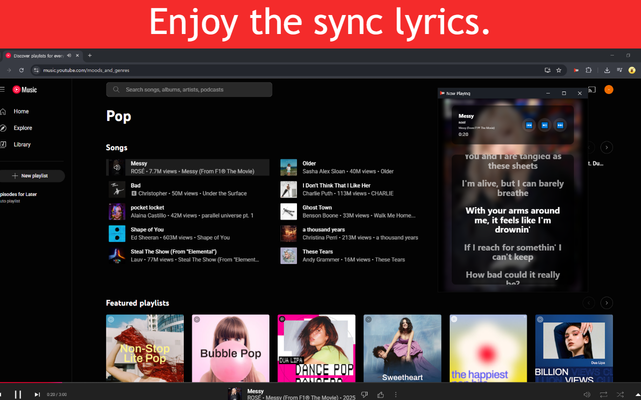 LyriSync for YouTube Music插图