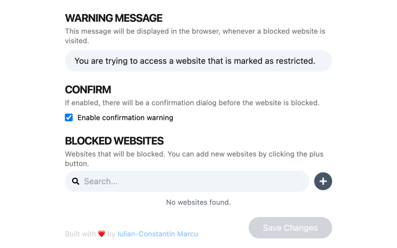 Simple Website Blocker插图