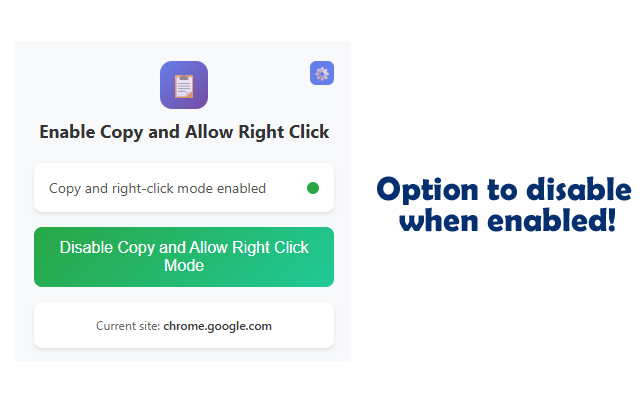 启用复制和允许右键点击插图