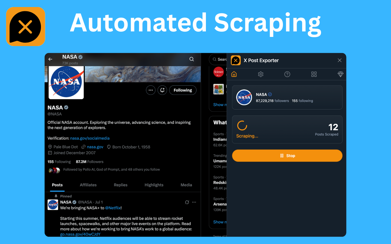 X Post Exporter - Download X / Twitter Posts插图 X Post Exporter - Download X / Twitter Posts插图