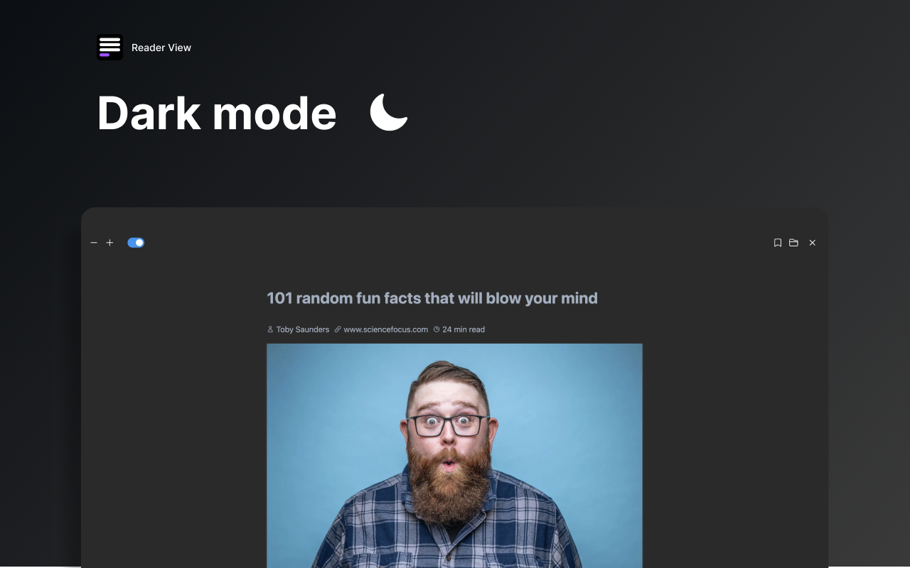 Reader Mode - minimalistic reader and read aloud插图