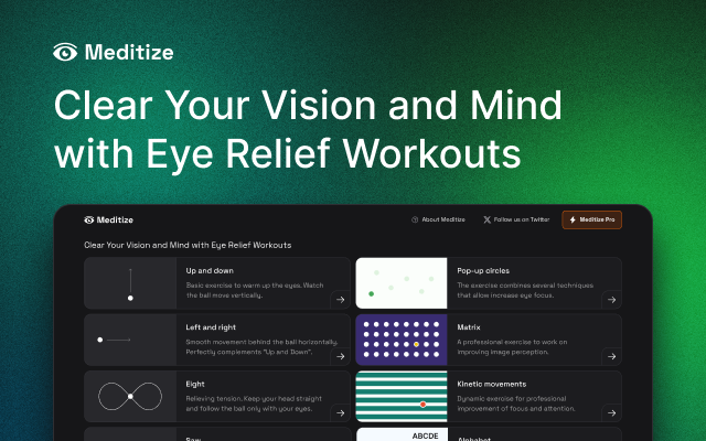 Eye Relief Workouts — Meditize插图
