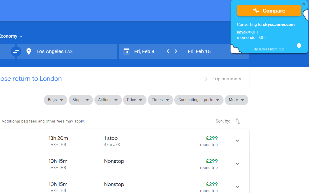 Google Flights Tool插图 Google Flights Tool插图
