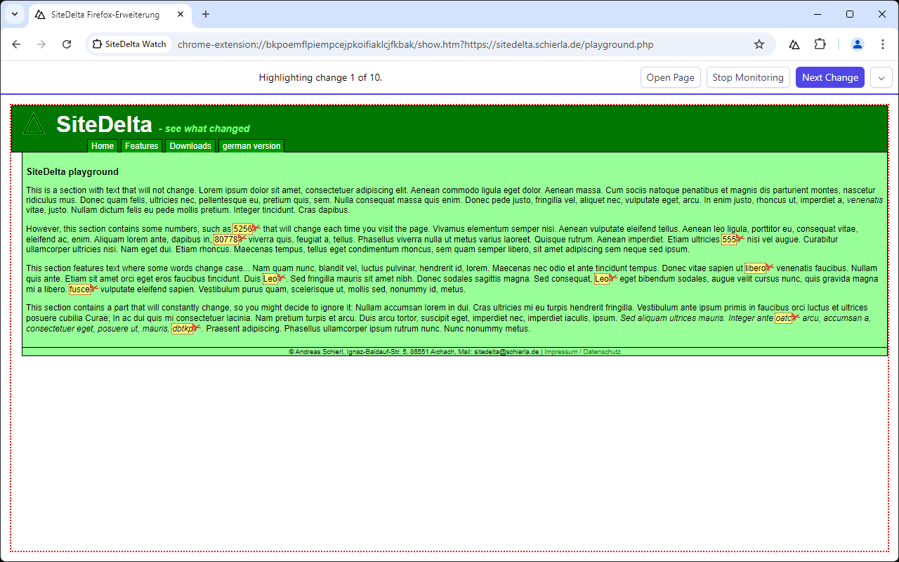 SiteDelta Watch插图 SiteDelta Watch插图