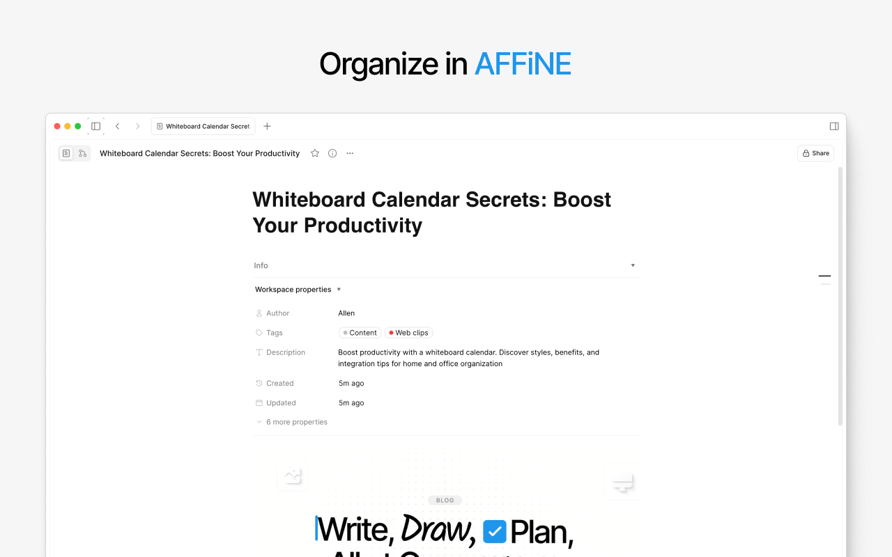 AFFiNE Web Clipper插图