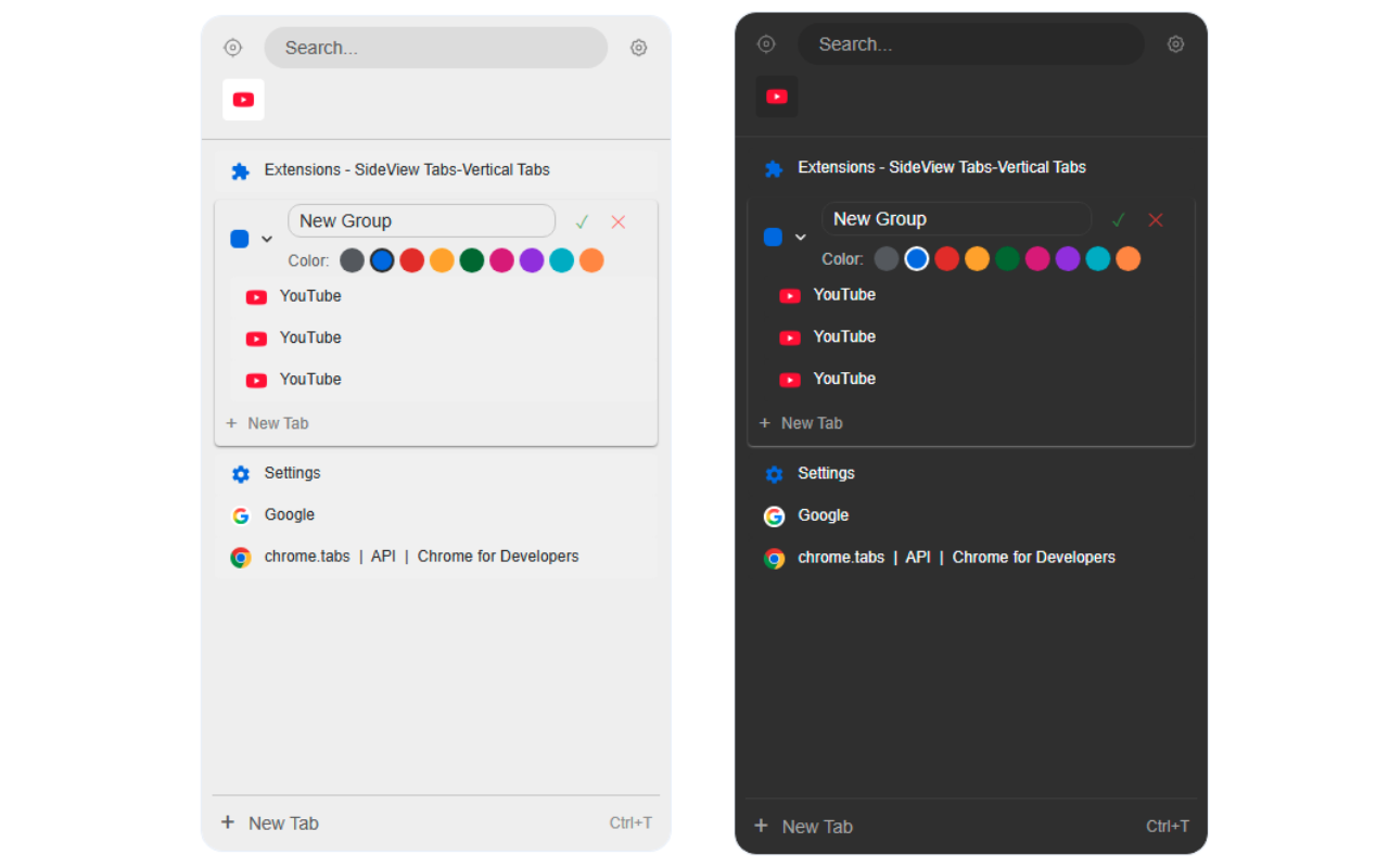 垂直标签页管理器插图