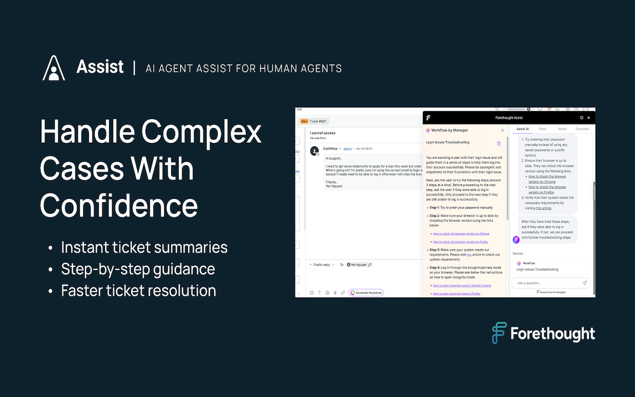 Forethought Assist插图