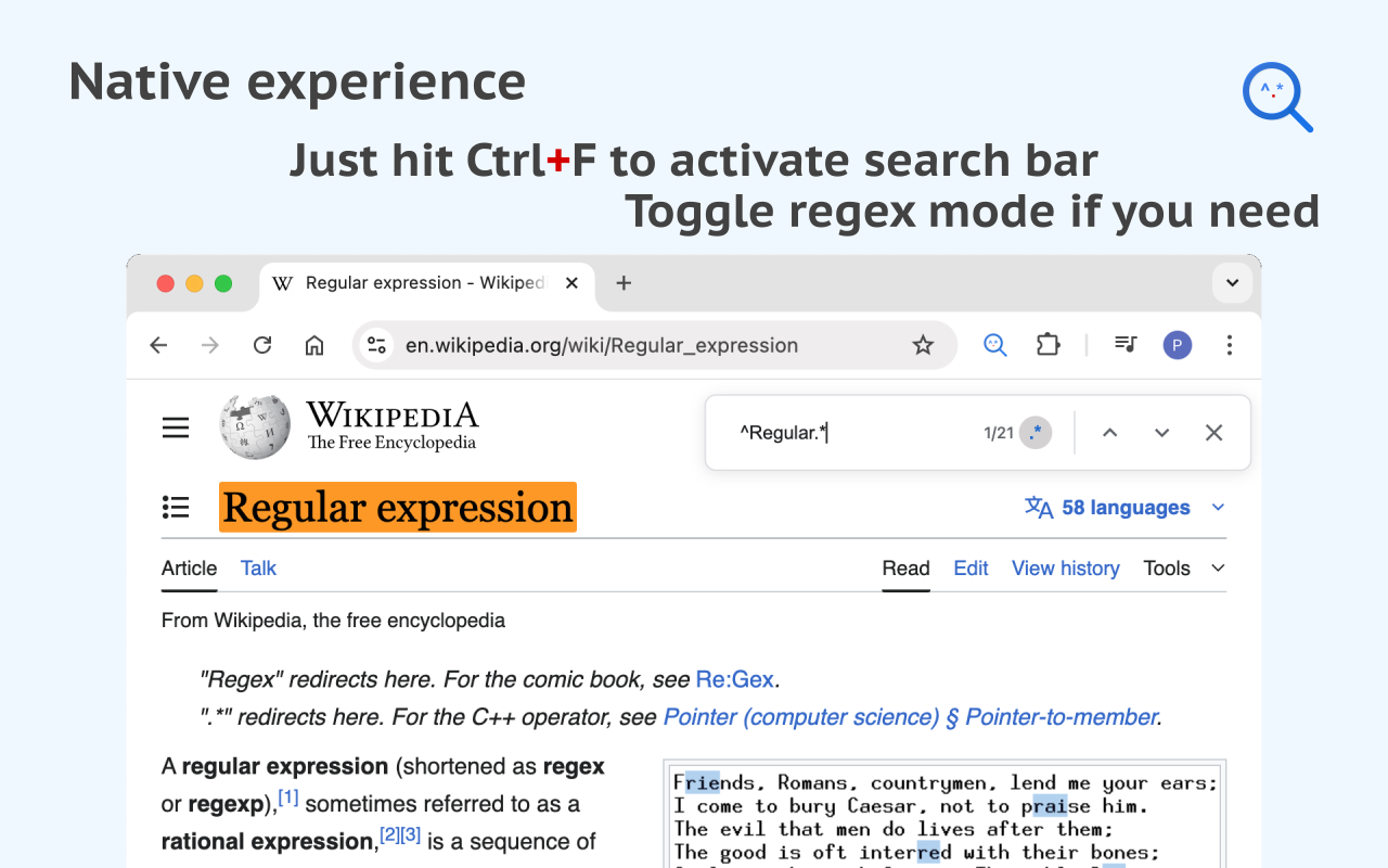 Chrome Regex Search插图