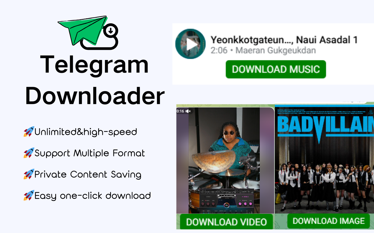 Telegram免费视频图片下载器插图 Telegram免费视频图片下载器插图