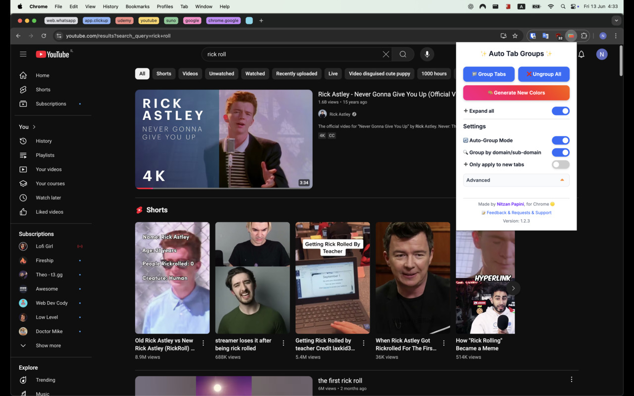 Auto Tab Groups插图